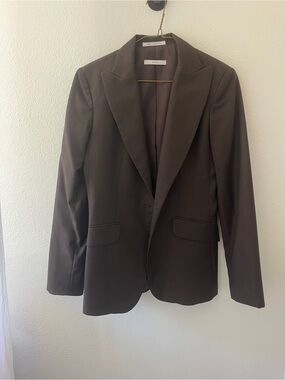 Women’s Brown Single-Breasted Blazer